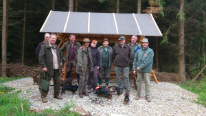 Unsere Teckelgruppe mit Hunden